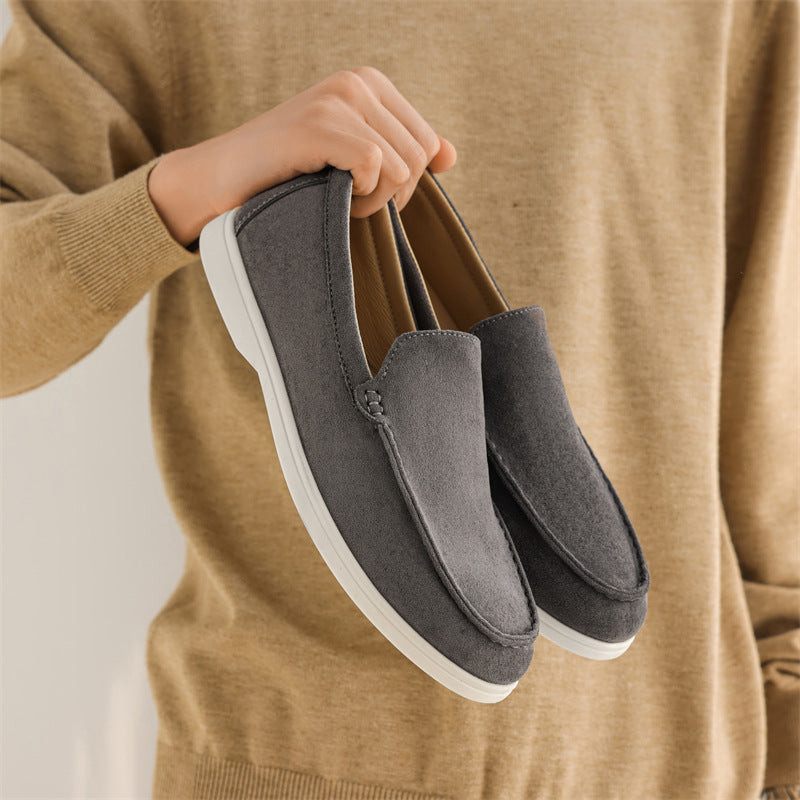 Men's Suede Loafers Business Casual Outfit