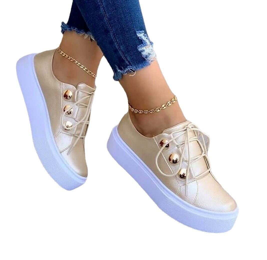 Women's Square Toe Platform Loafers Office Casual Outfit